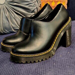 Dr Martens black leather Cordelia heels Size 7